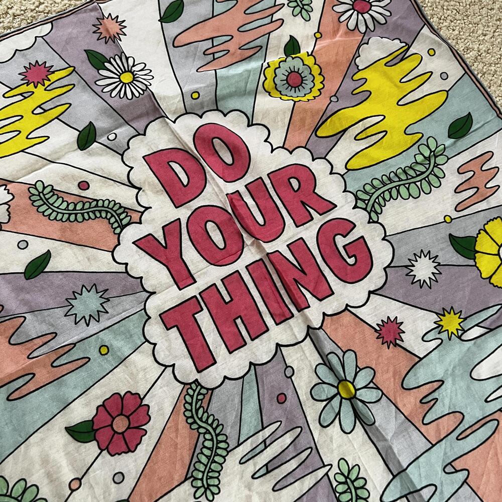 Georgia Perry x ban.do Square Scarf Retro Print
